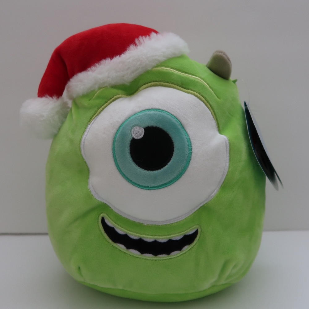 Disney Squishmallows Christmas 8" Mike Wazowski Plush Monsters Inc. Toy